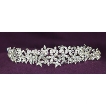 Новый дизайн пользовательских Crystal Crown Tiara свадьбы